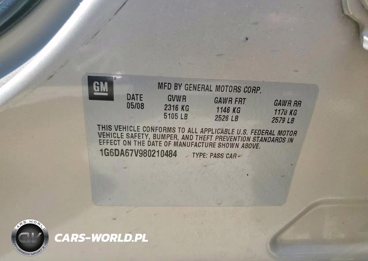 2008 Cadillac Sts VIN:1G6DA67V980210484 - 12