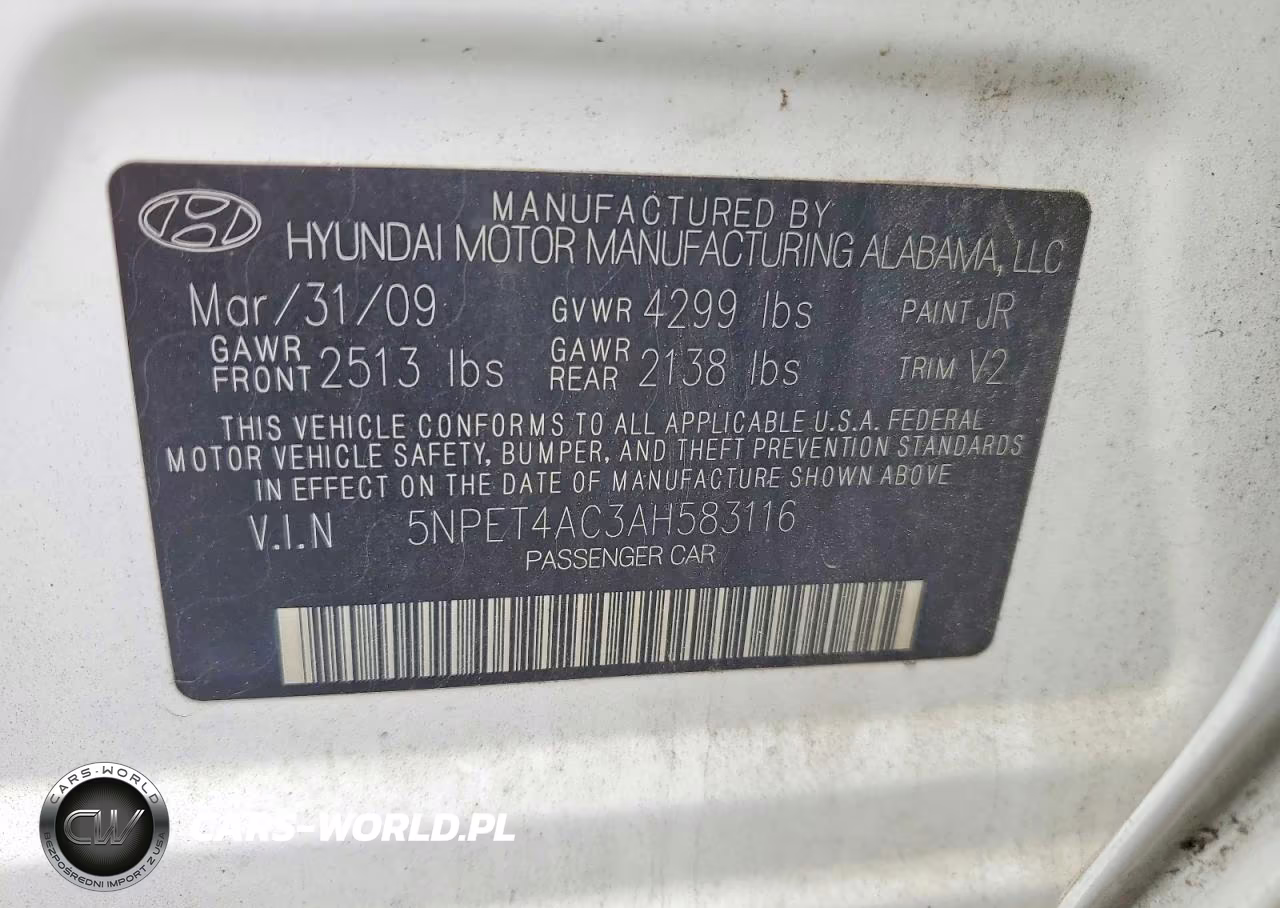 2010 Hyundai Sonata Gls VIN:5NPET4AC3AH583116 - 12