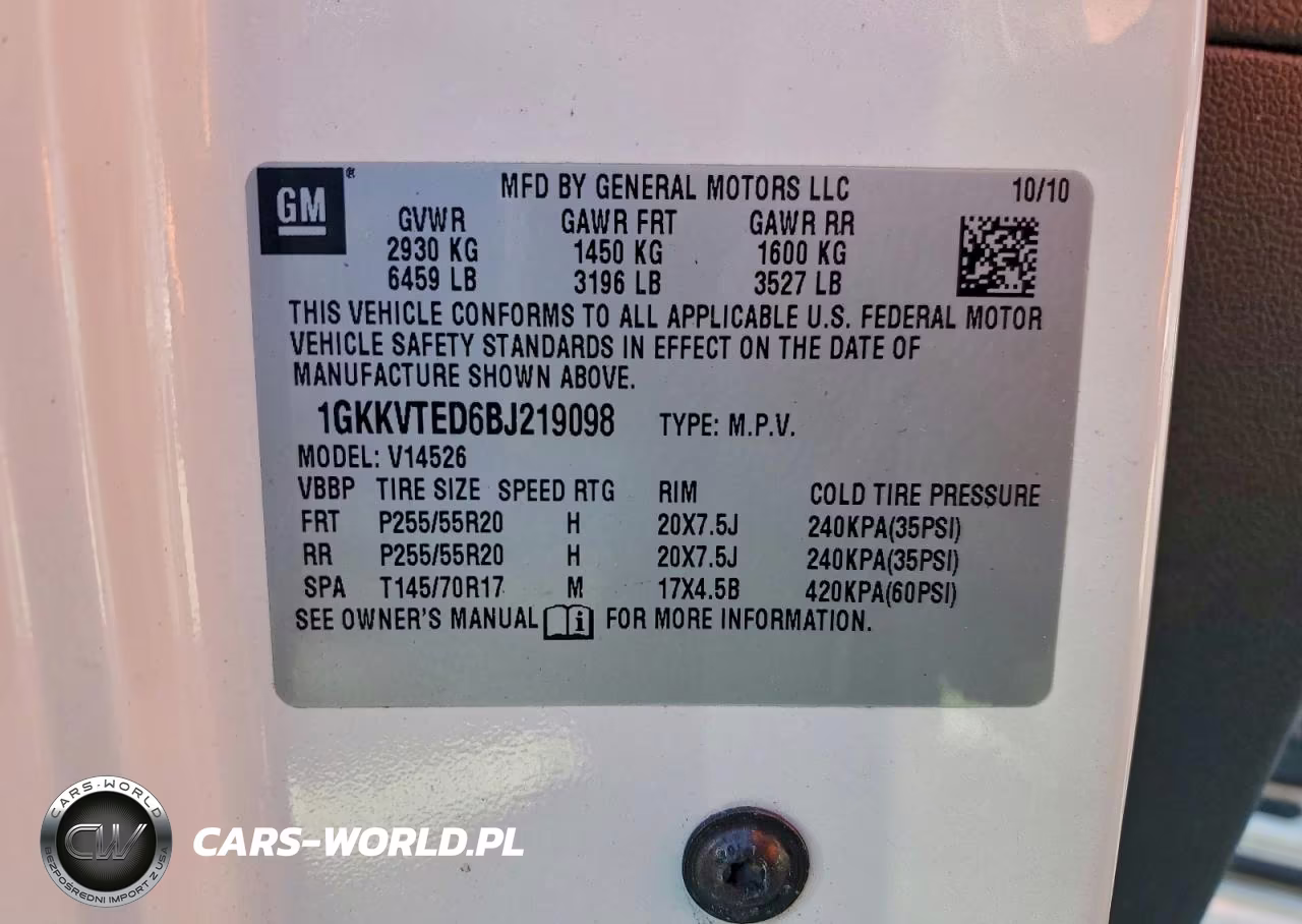 2011 GMC Acadia Denali VIN:1GKKVTED6BJ219098 - 13