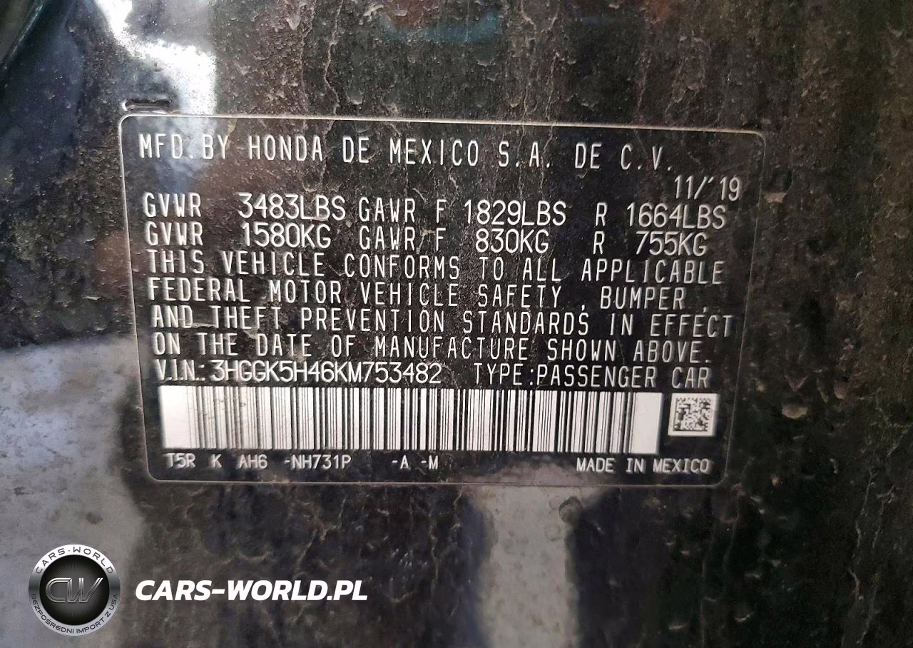 2019 Honda Fit Lx VIN:3HGGK5H46KM753482 - 12