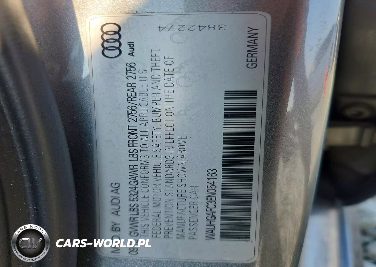 2014 Audi A6 Prestige VIN:WAUHGAFC3EN054163 - 12