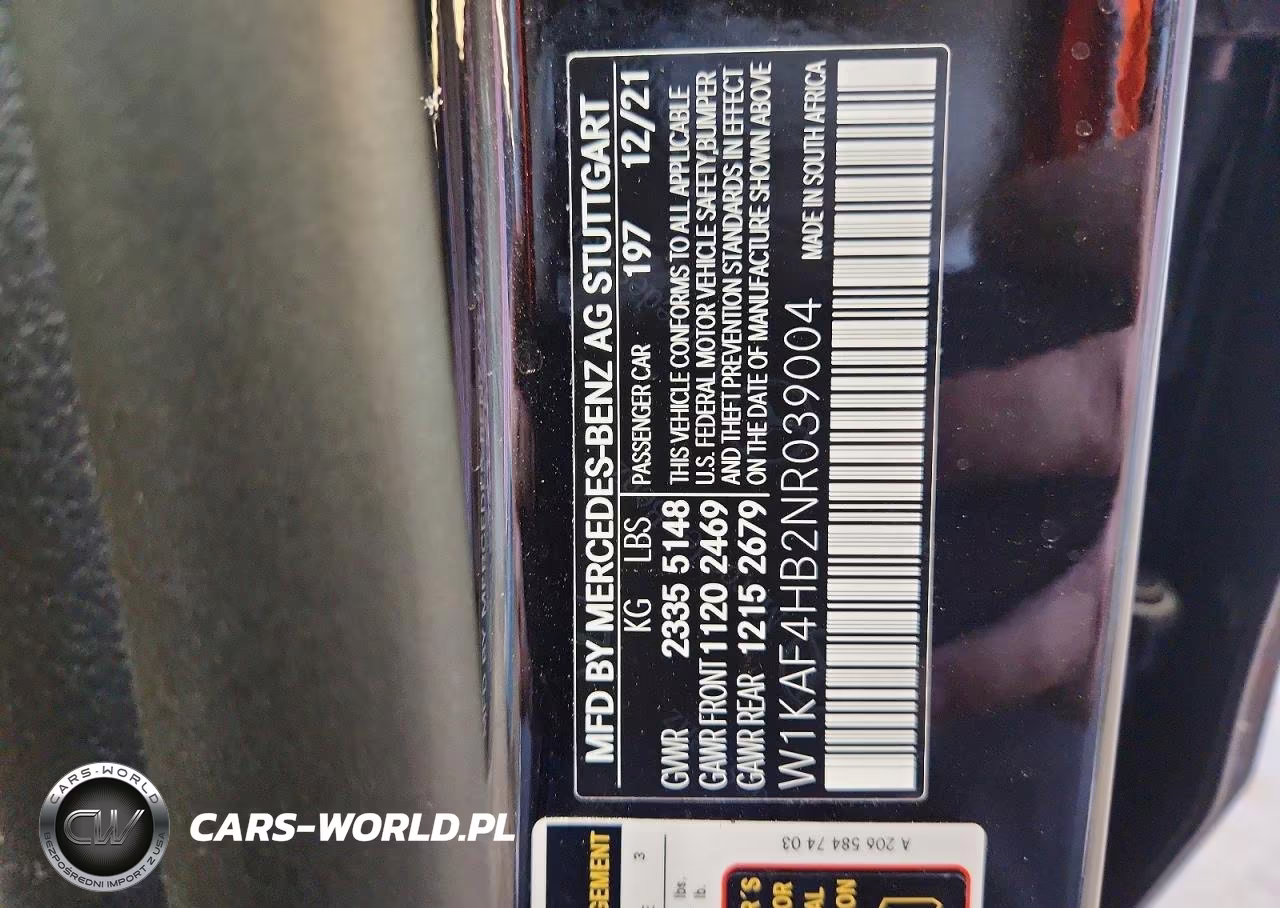 2022 Mercedes-Benz C 300 4Matic VIN:W1KAF4HB2NR039004 - 13