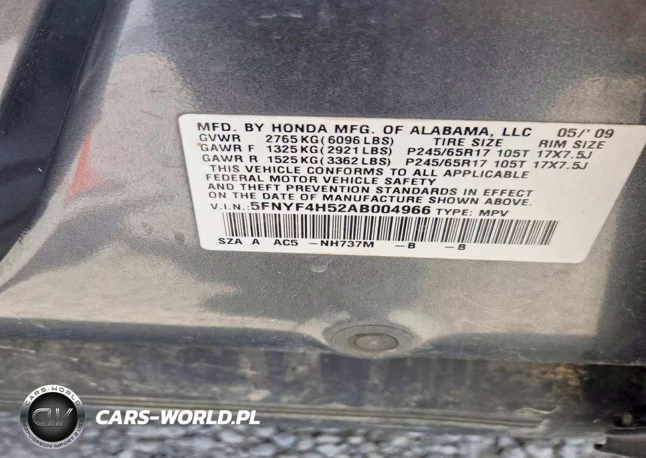 2010 Honda Pilot Exl VIN:5FNYF4H52AB004966 - 13