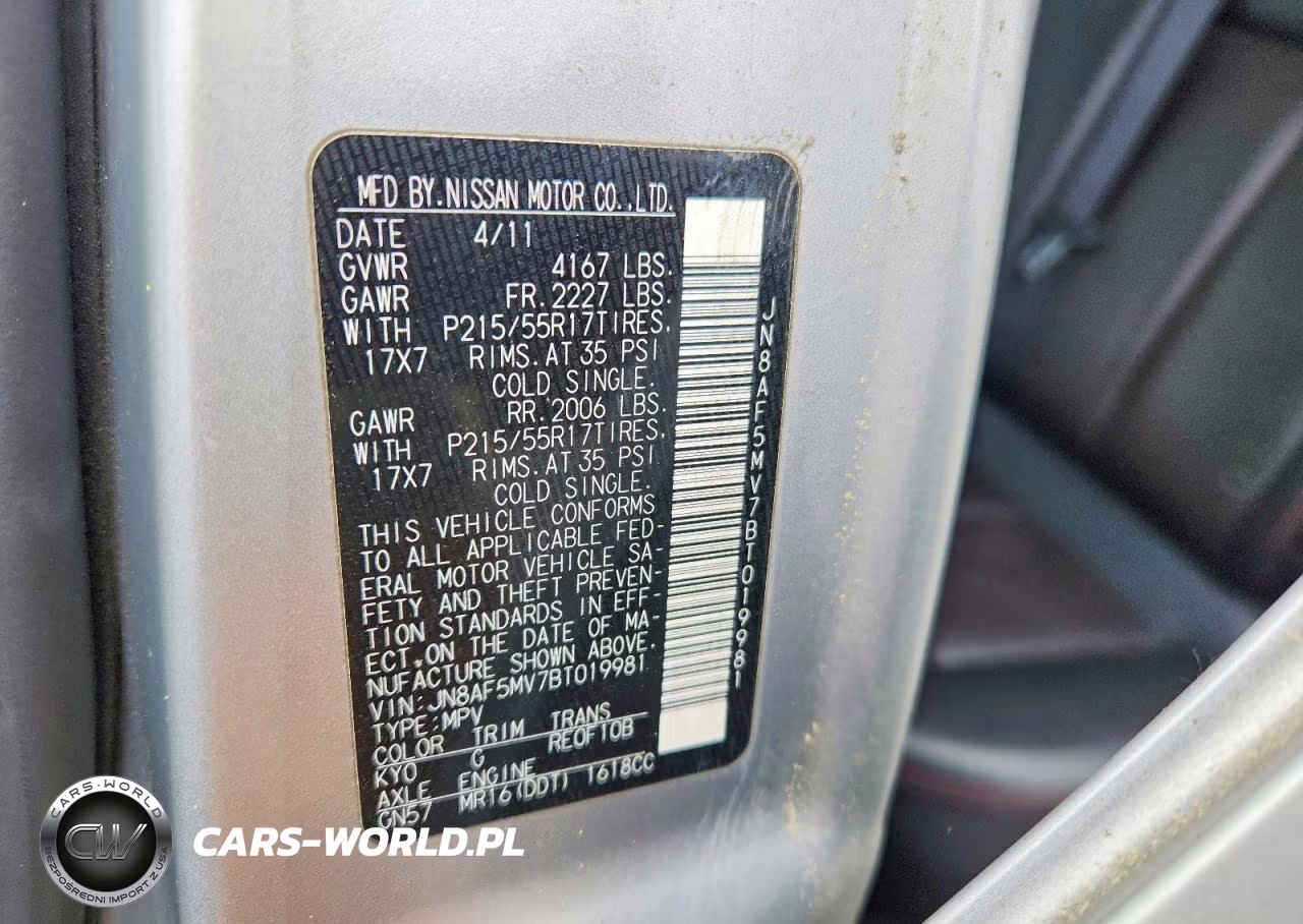 2011 Nissan Juke S VIN:JN8AF5MV7BT019981 - 12
