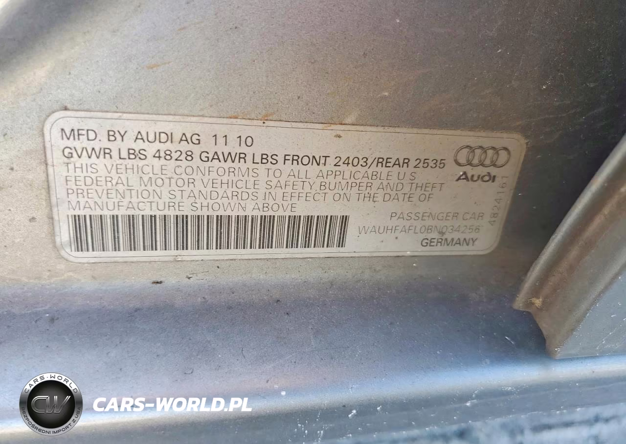 2011 Audi A4 Premium Plus VIN:WAUHFAFL0BN034256 - 12