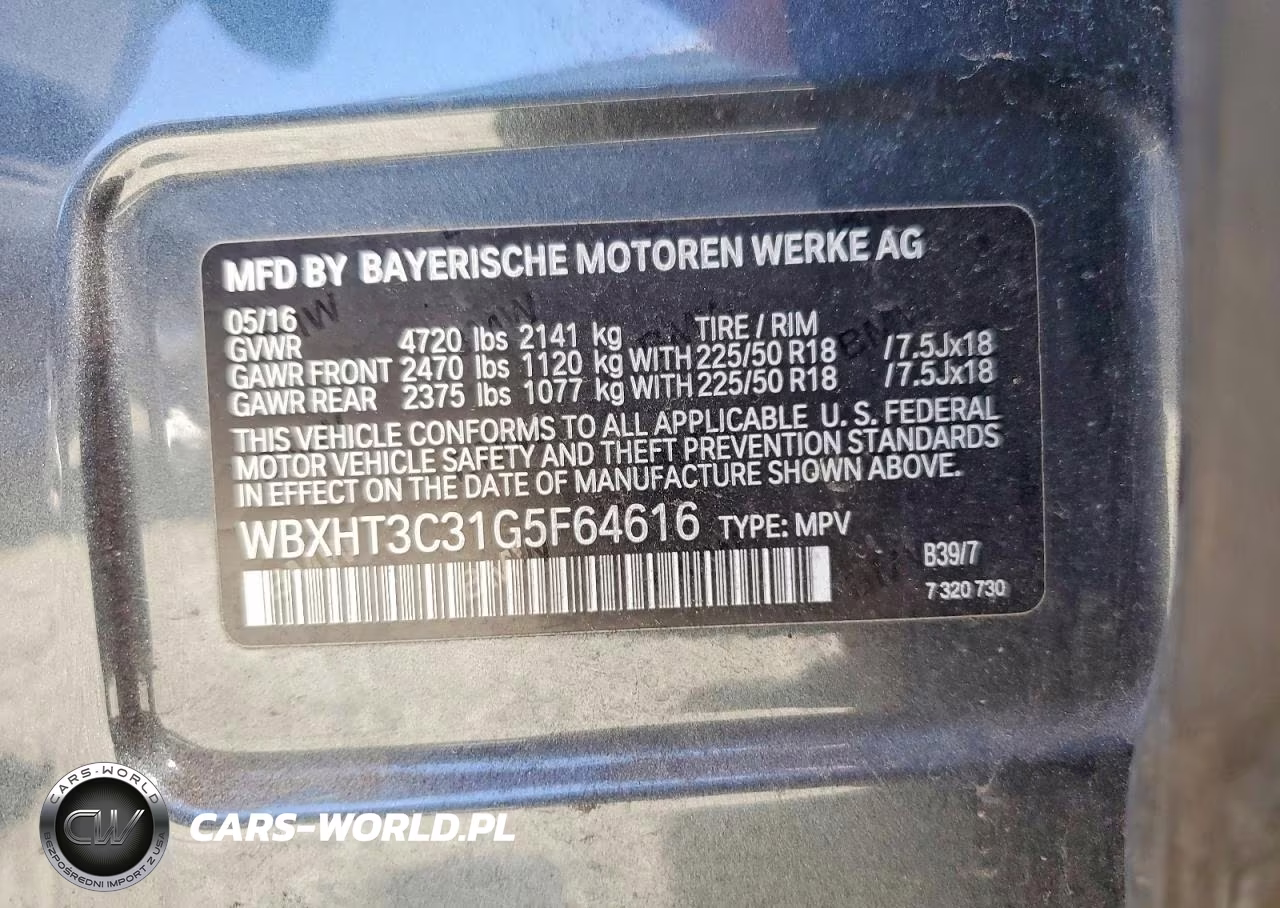 2016 BMW X1 xDrive28I VIN:WBXHT3C31G5F64616 - 13