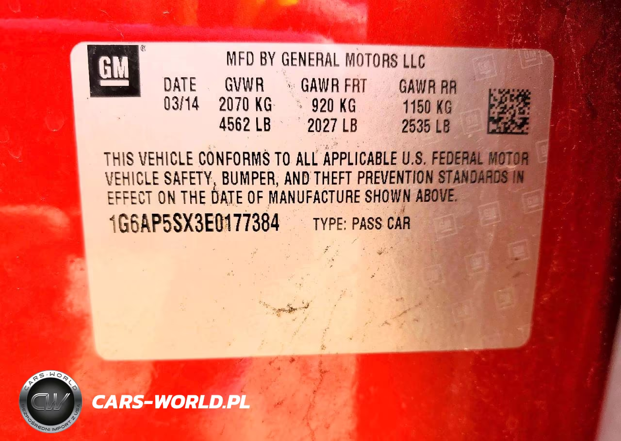 2014 Cadillac Cts VIN:1G6AP5SX3E0177384 - 13