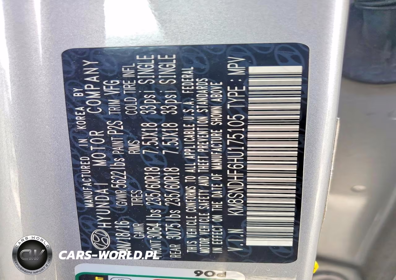 2017 Hyundai Santa Fe Se VIN:KM8SNDHF6HU175105 - 13