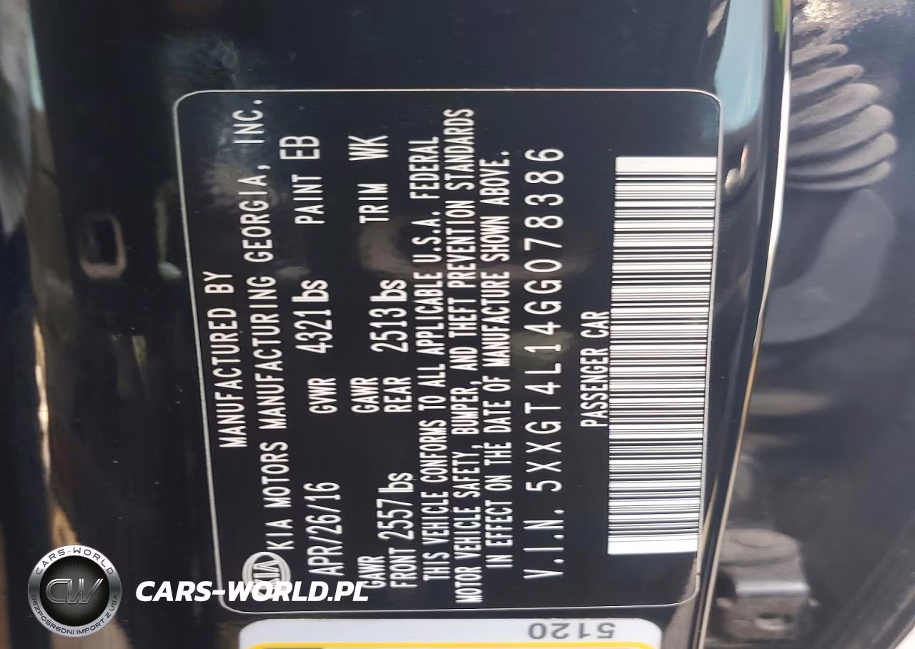 2016 Kia Optima Lx VIN:5XXGT4L14GG078386 - 12