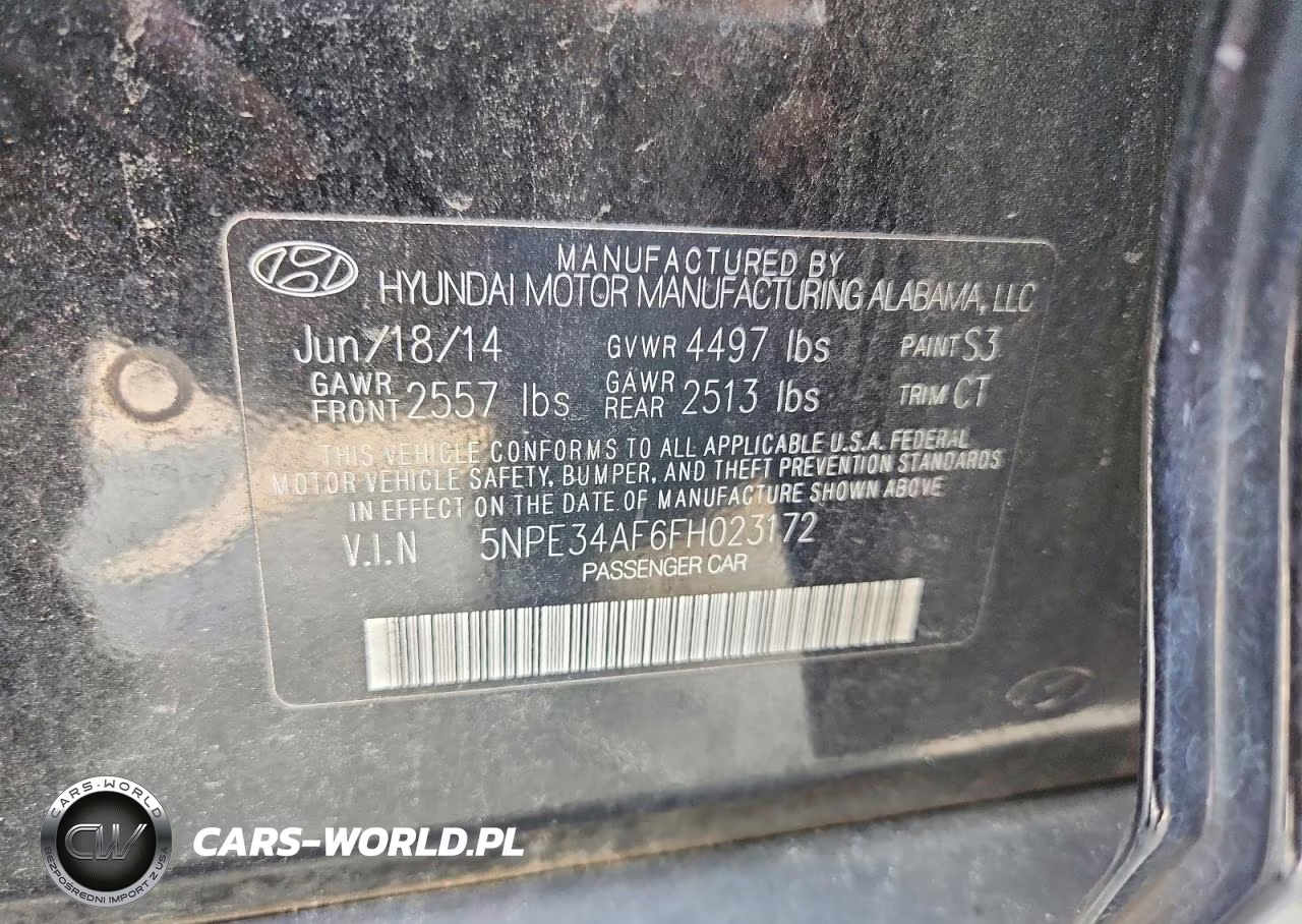 2015 Hyundai Sonata Limited VIN:5NPE34AF6FH023172 - 12