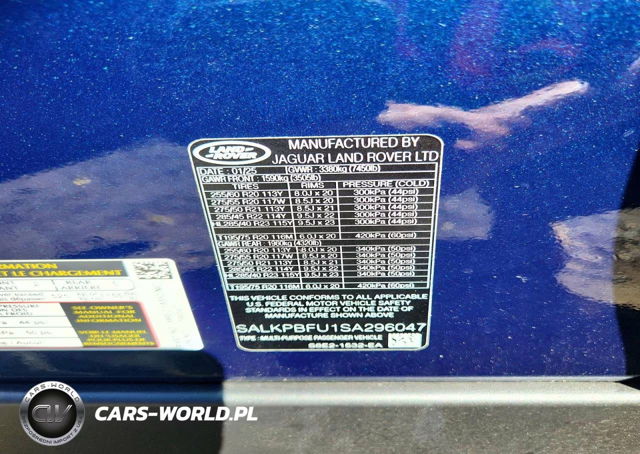 2025 Land Rover Range Rover Se VIN:SALKPBFU1SA296047 - 13
