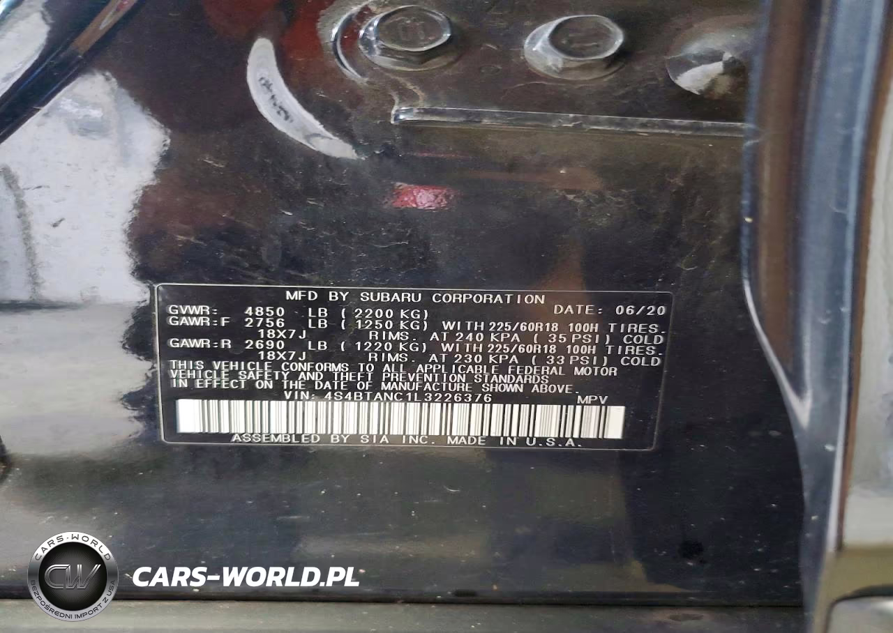 2020 Subaru Outback Limited VIN:4S4BTANC1L3226376 - 12