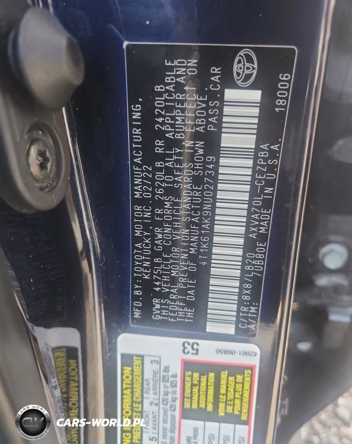 2022 Toyota Camry Xse VIN:4T1K61AK9NU027349 - 12