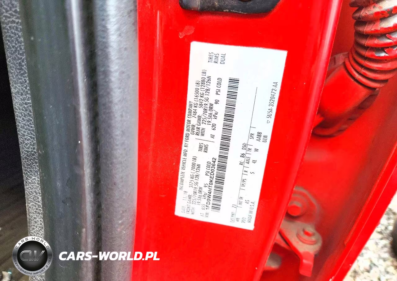2019 Ford F450 Super Duty VIN:1FD0W4HT0KED03642 - 12