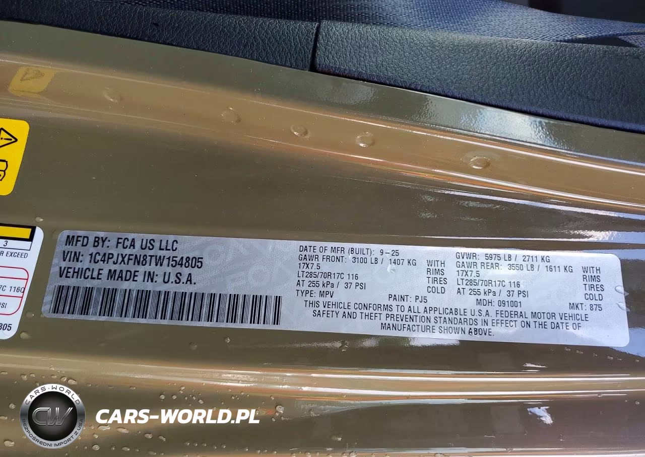 2026 Jeep Wrangler Rubicon VIN:1C4PJXFN8TW154805 - 13
