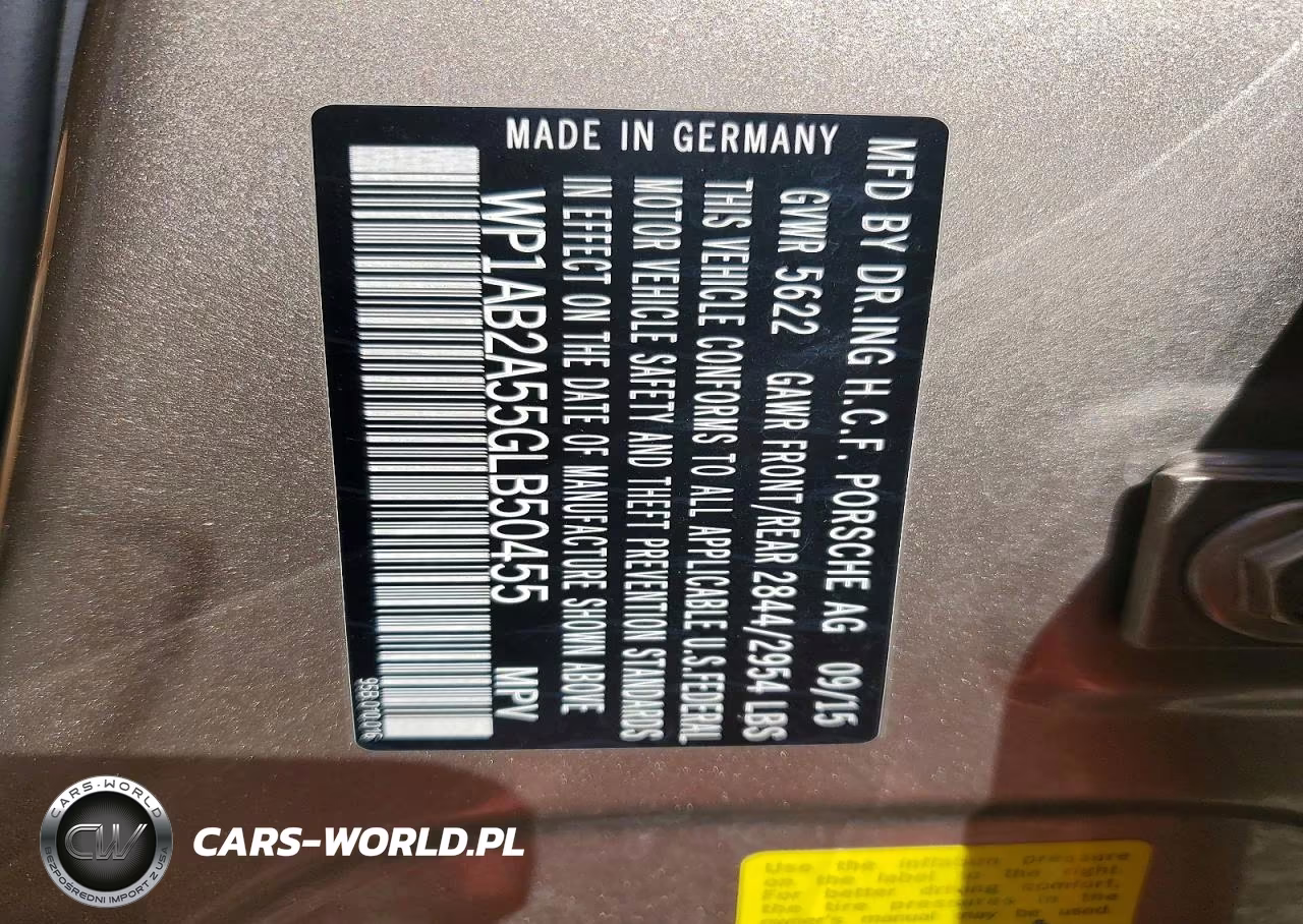 2016 Porsche Macan S VIN:WP1AB2A55GLB50455 - 14
