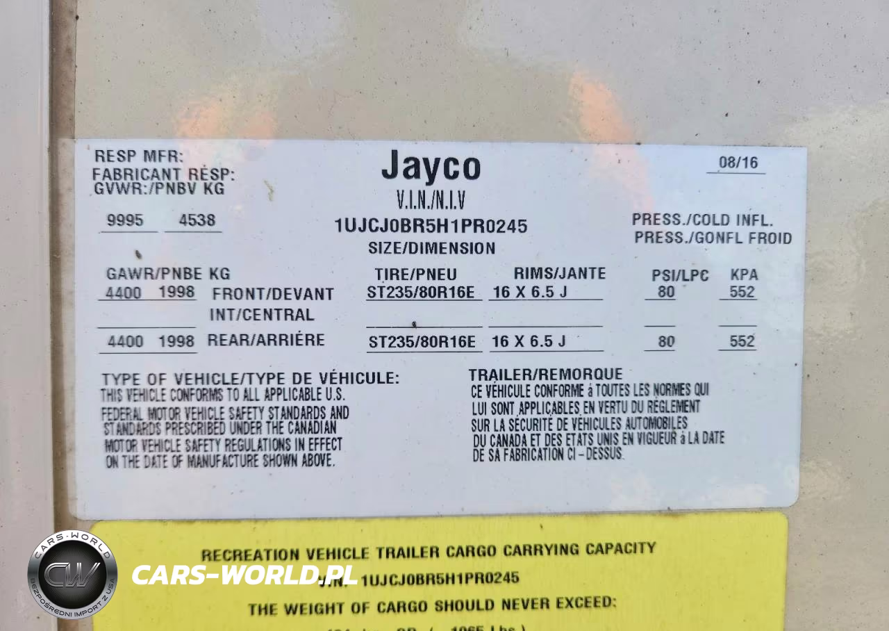 2017 Jayco Eagle Camper VIN:1UJCJ0BR5H1PR0245 - 10