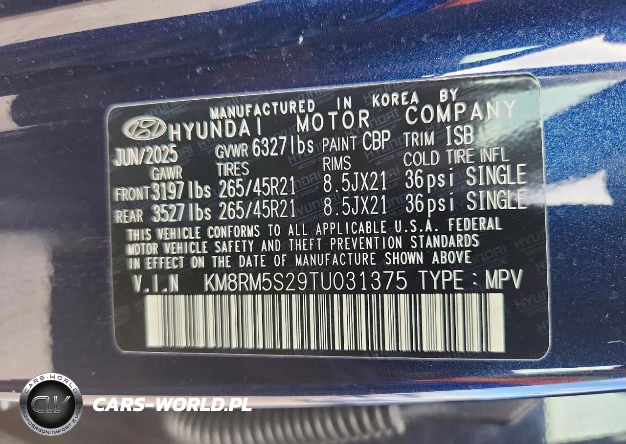 2026 Hyundai Palisade Calligraphy VIN:KM8RM5S29TU031375 - 13