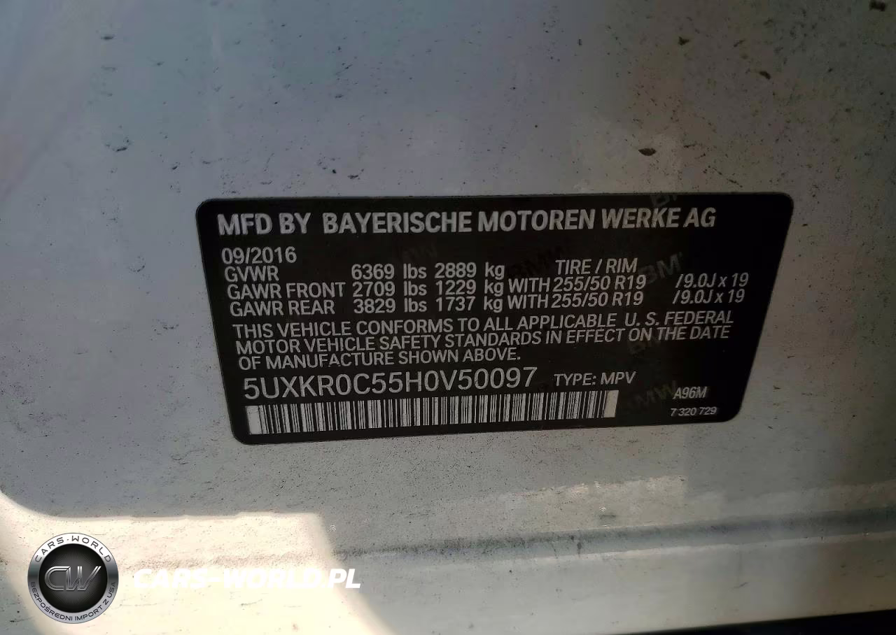 2017 BMW X5 xDrive35I VIN:5UXKR0C55H0V50097 - 13