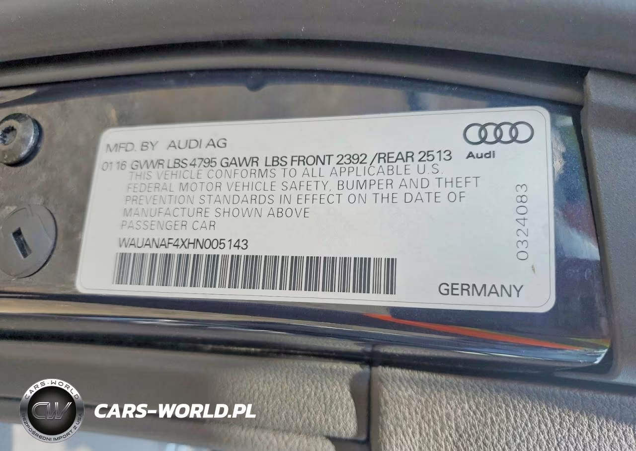 2017 Audi A4 Premium VIN:WAUANAF4XHN005143 - 13