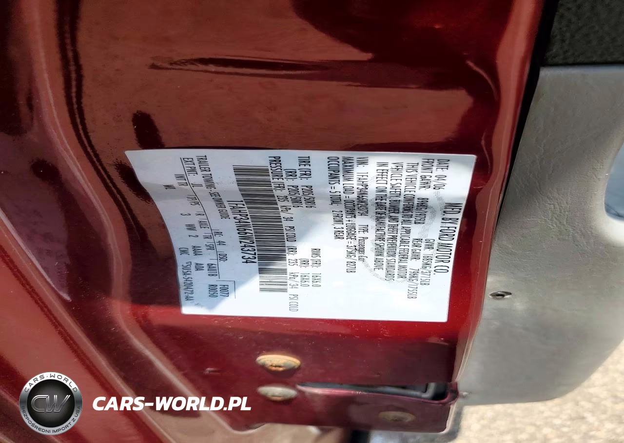 2006 Ford Focus Zx4 VIN:1FAHP34N66W243734 - 12