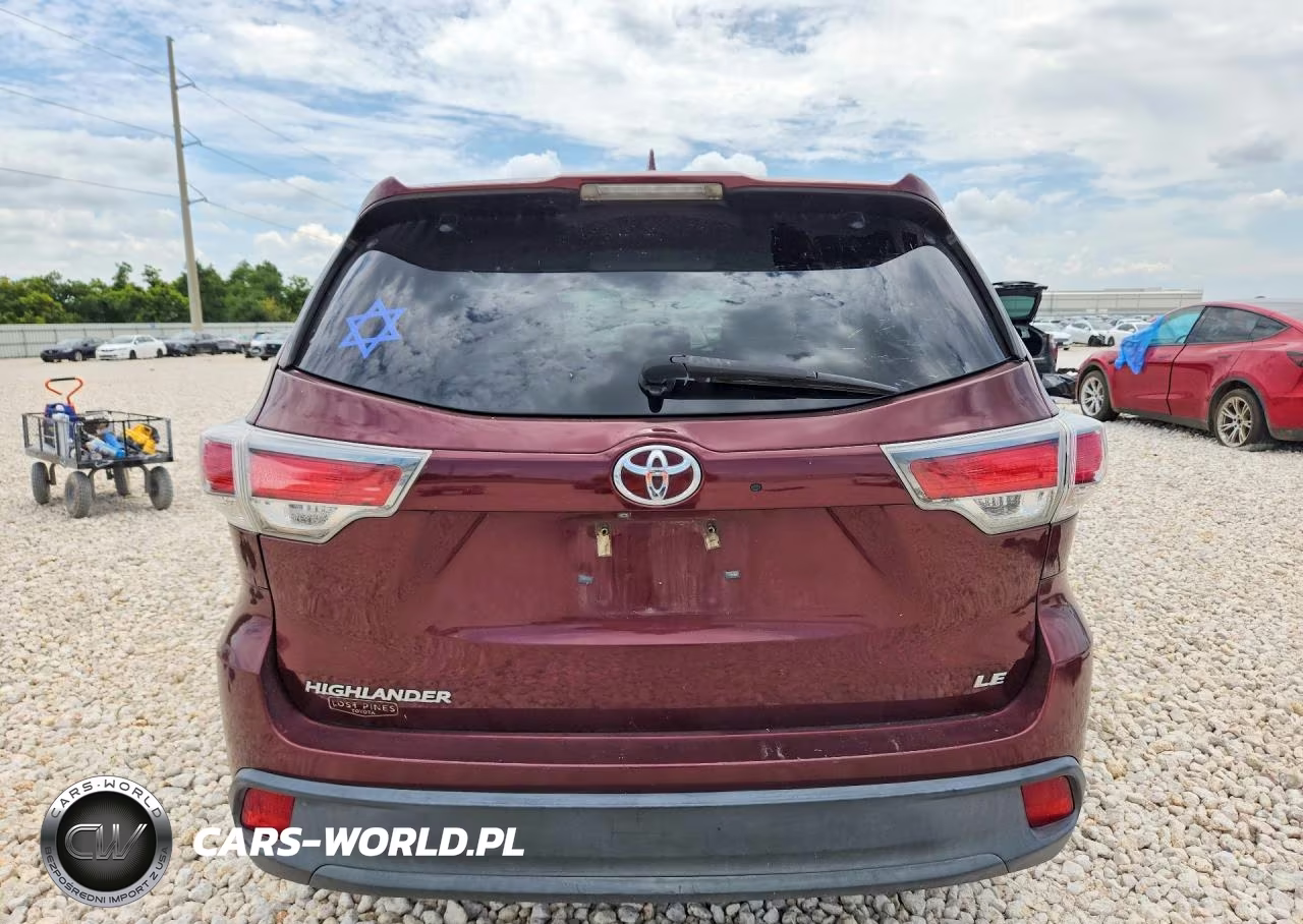 2016 Toyota Highlander Le Plus VIN:5TDZKRFH2GS129478 - 6