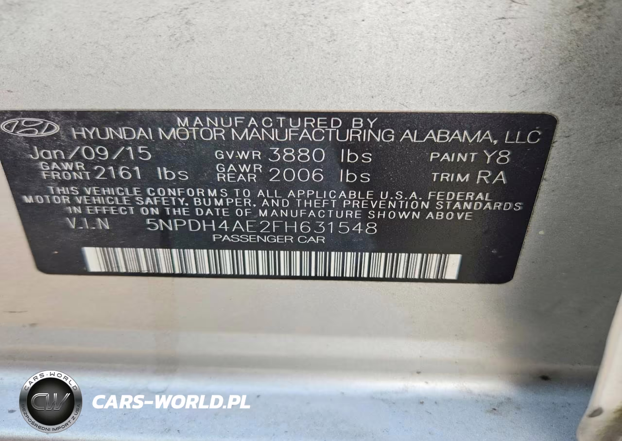 2015 Hyundai Elantra Se VIN:5NPDH4AE2FH631548 - 13