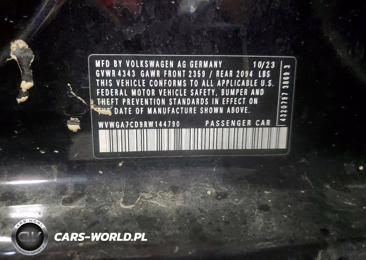 2024 Volkswagen Gti S VIN:WVWGA7CD9RW144790 - 12