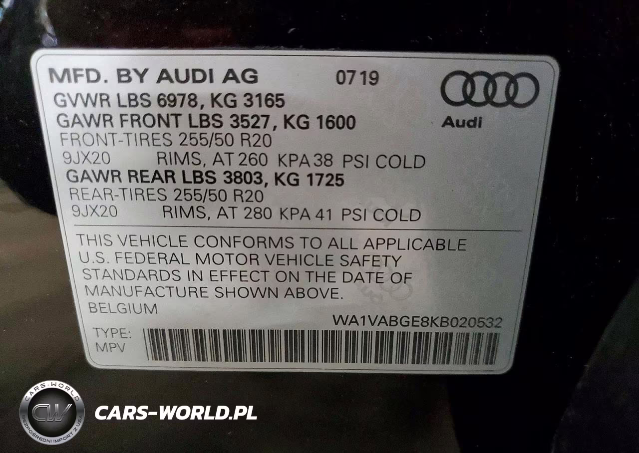 2019 Audi E-Tron Prestige VIN:WA1VABGE8KB020532 - 13