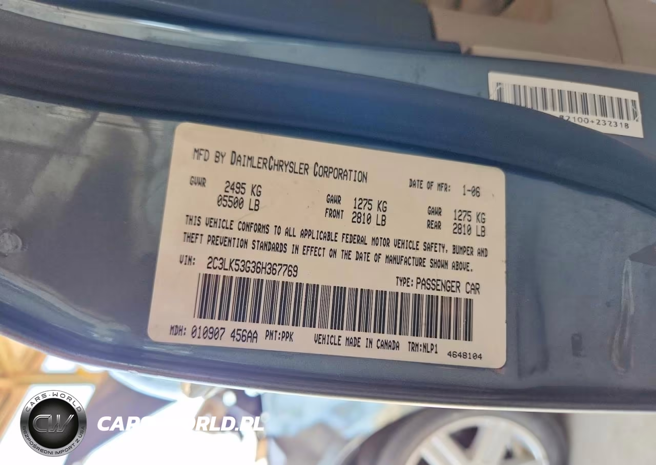 2006 Chrysler 300 Touring VIN:2C3LK53G36H367769 - 13