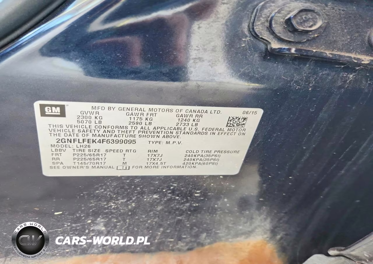 2015 Chevrolet Equinox Lt VIN:2GNFLFEK4F6399095 - 12