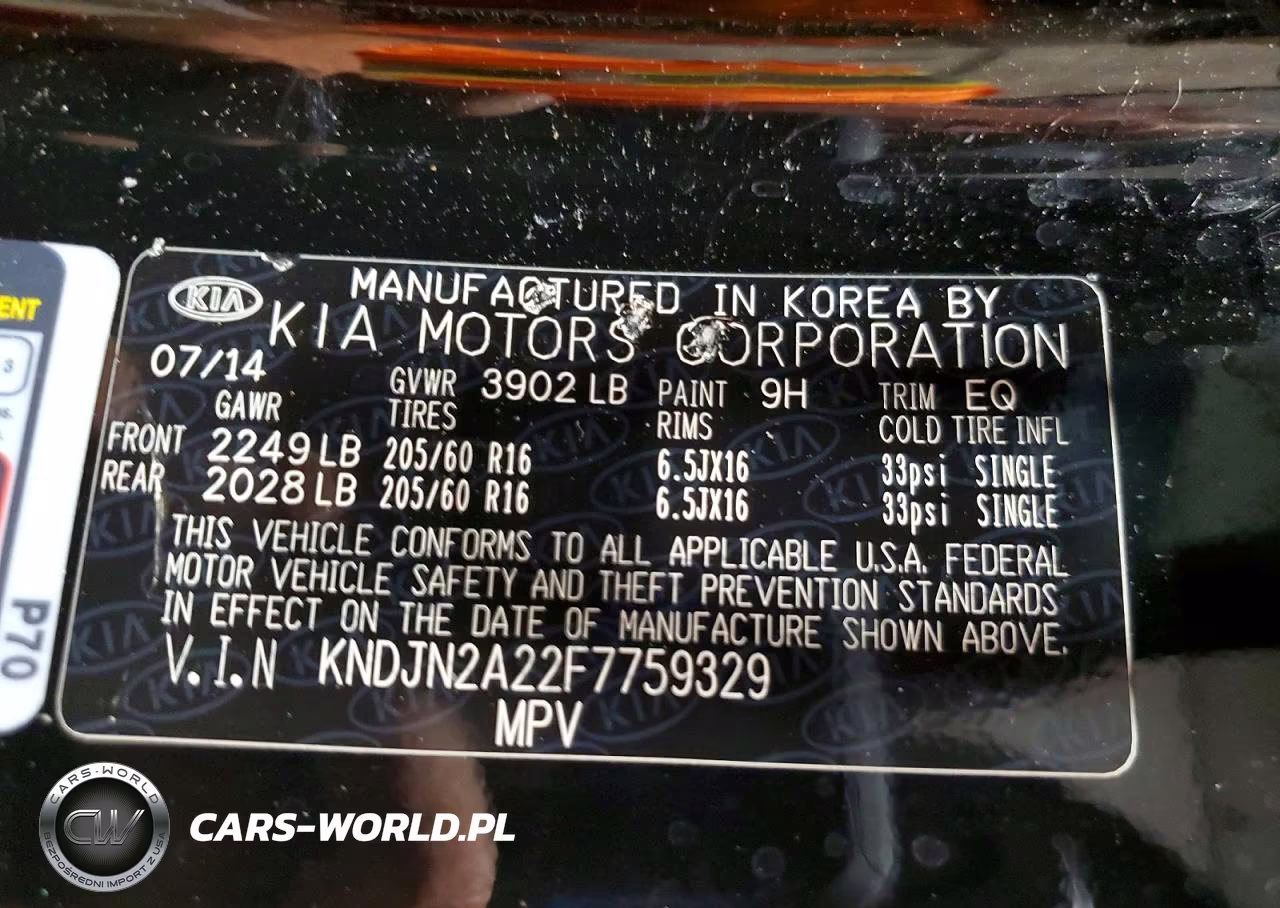 2015 Kia Soul Base VIN:KNDJN2A22F7759329 - 14