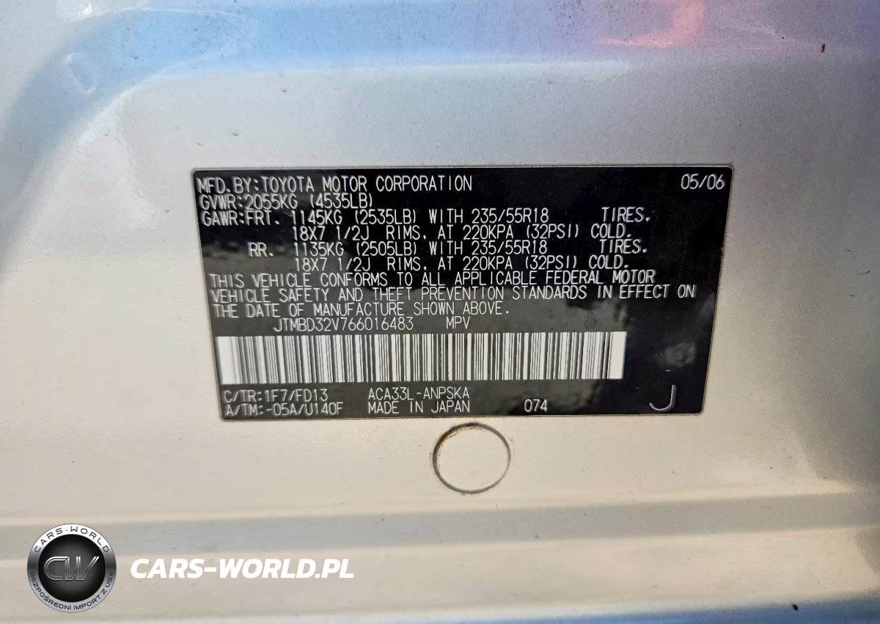 2006 Toyota Rav4 Sport VIN:JTMBD32V766016483 - 12