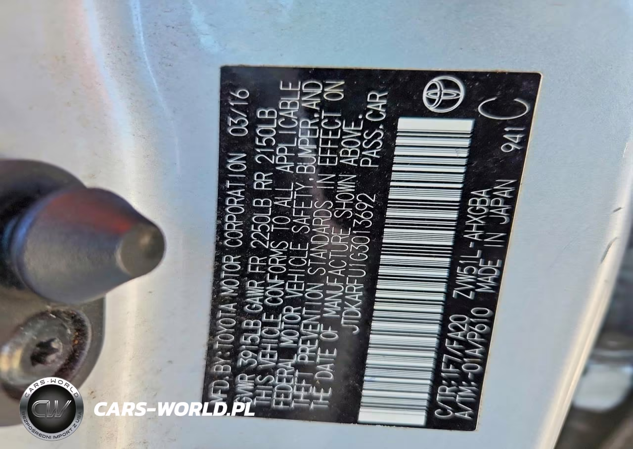 2016 Toyota Prius Three VIN:JTDKARFU1G3013692 - 13