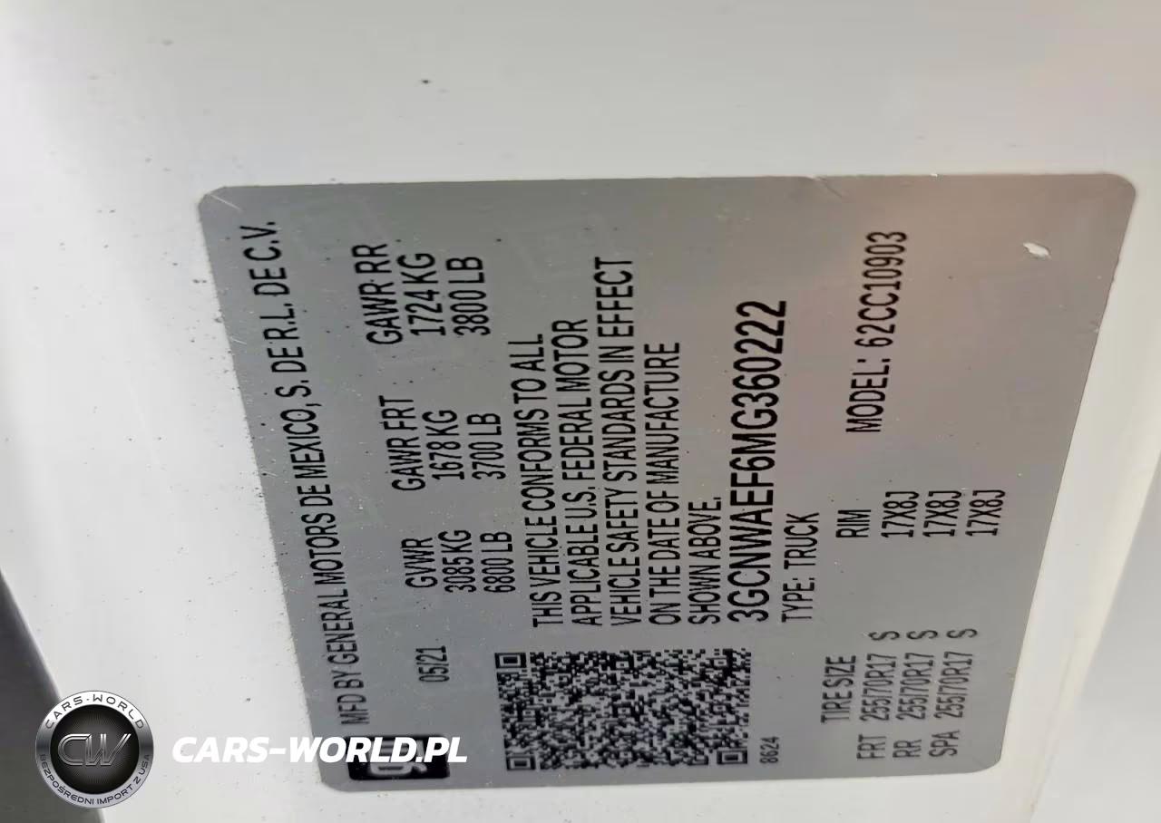 2021 Chevrolet Silverado C1500 VIN:3GCNWAEF6MG360222 - 13