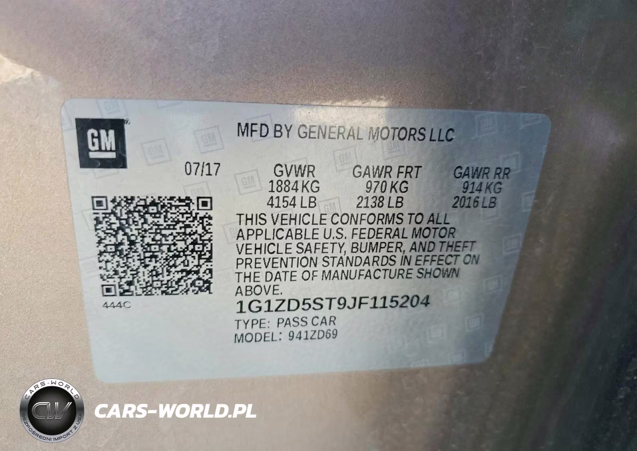 2018 Chevrolet Malibu Lt VIN:1G1ZD5ST9JF115204 - 12