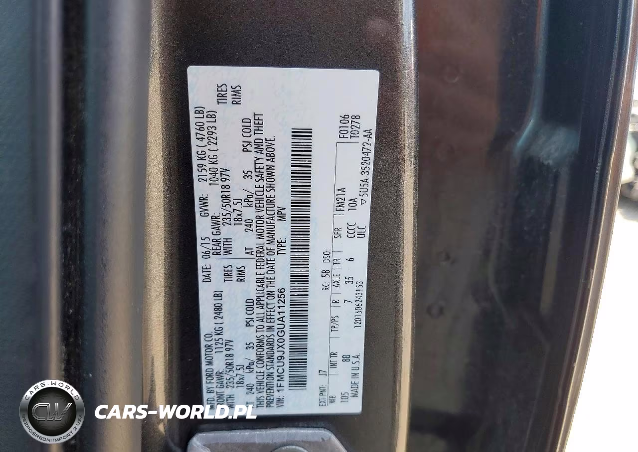 2016 Ford Escape Titanium VIN:1FMCU9JX0GUA11256 - 12