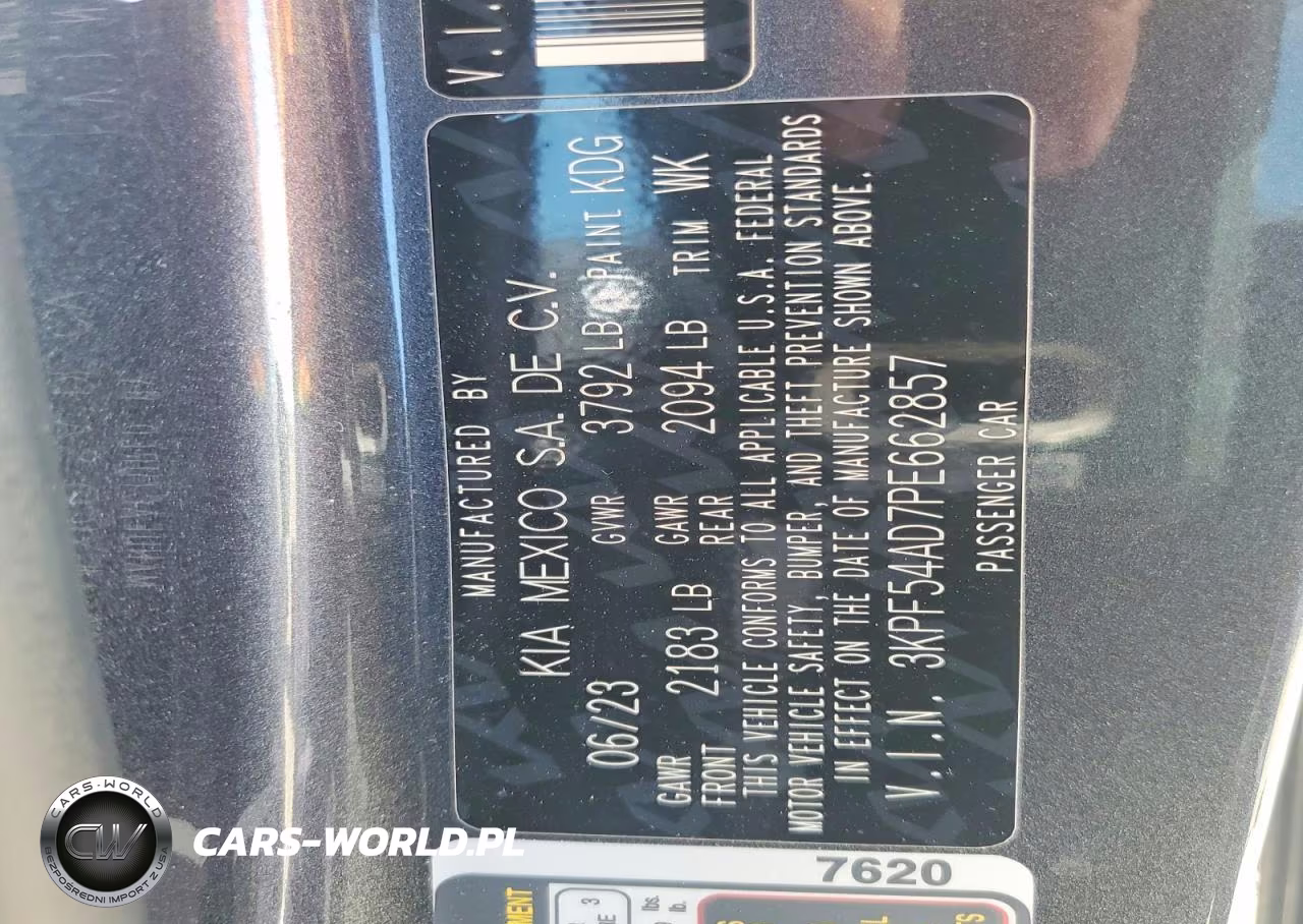 2023 Kia Forte Gt Line VIN:3KPF54AD7PE662857 - 12