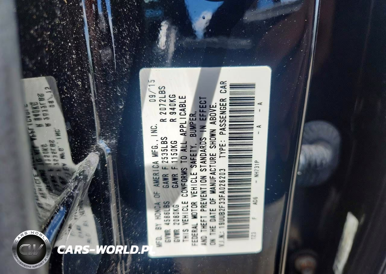 2015 Acura Tlx VIN:19UUB2F33FA026203 - 13