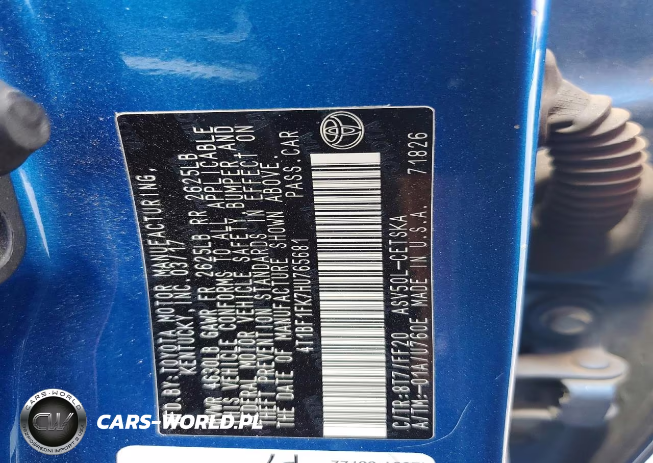 2017 Toyota Camry Se VIN:4T1BF1FK7HU765681 - 12