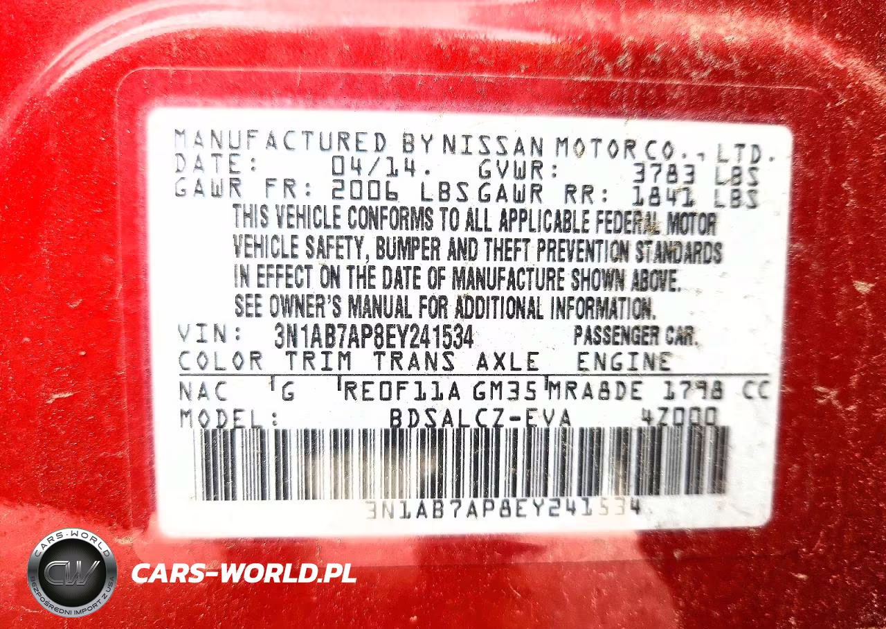 2014 Nissan Sentra S VIN:3N1AB7AP8EY241534 - 12