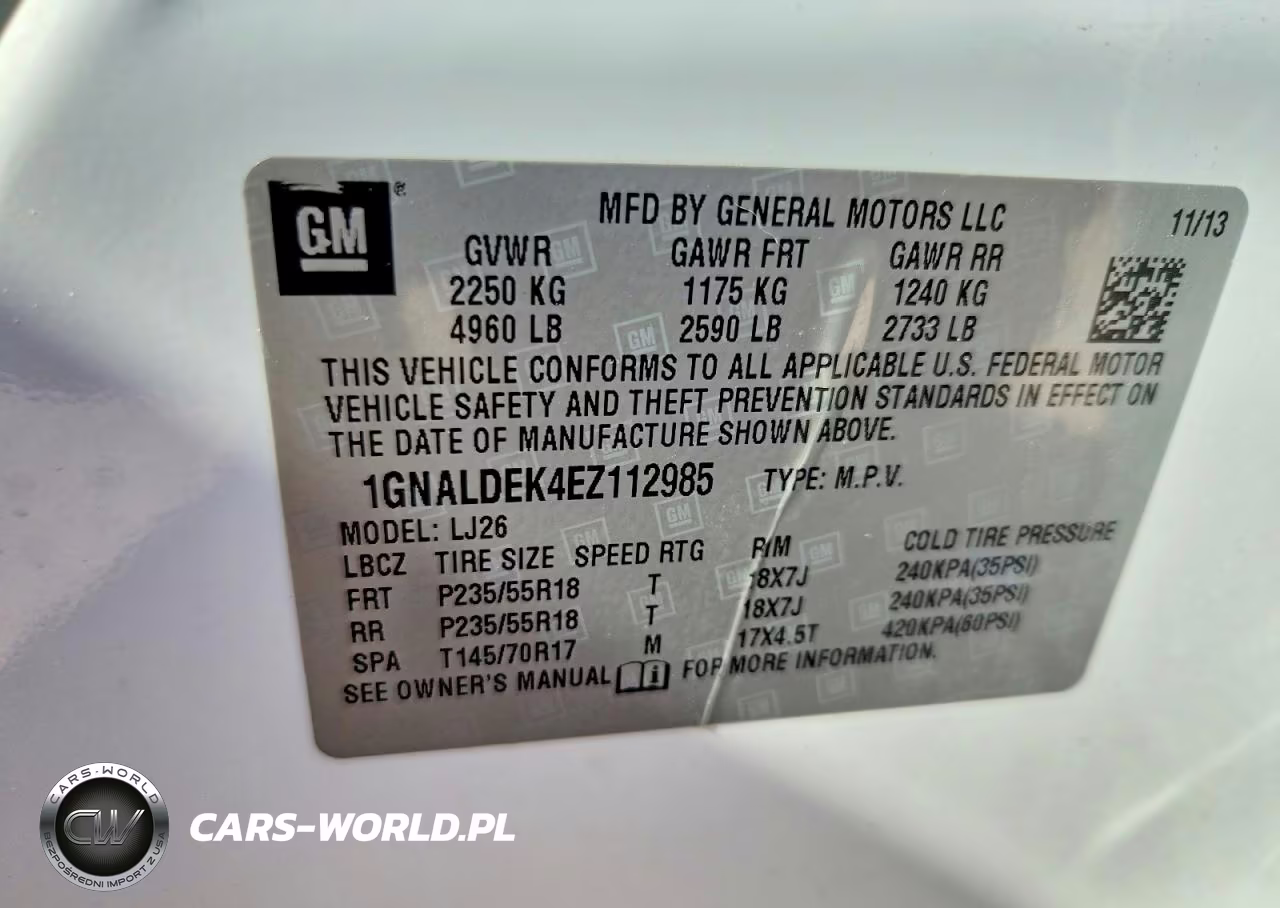 2014 Chevrolet Equinox Ltz VIN:1GNALDEK4EZ112985 - 12