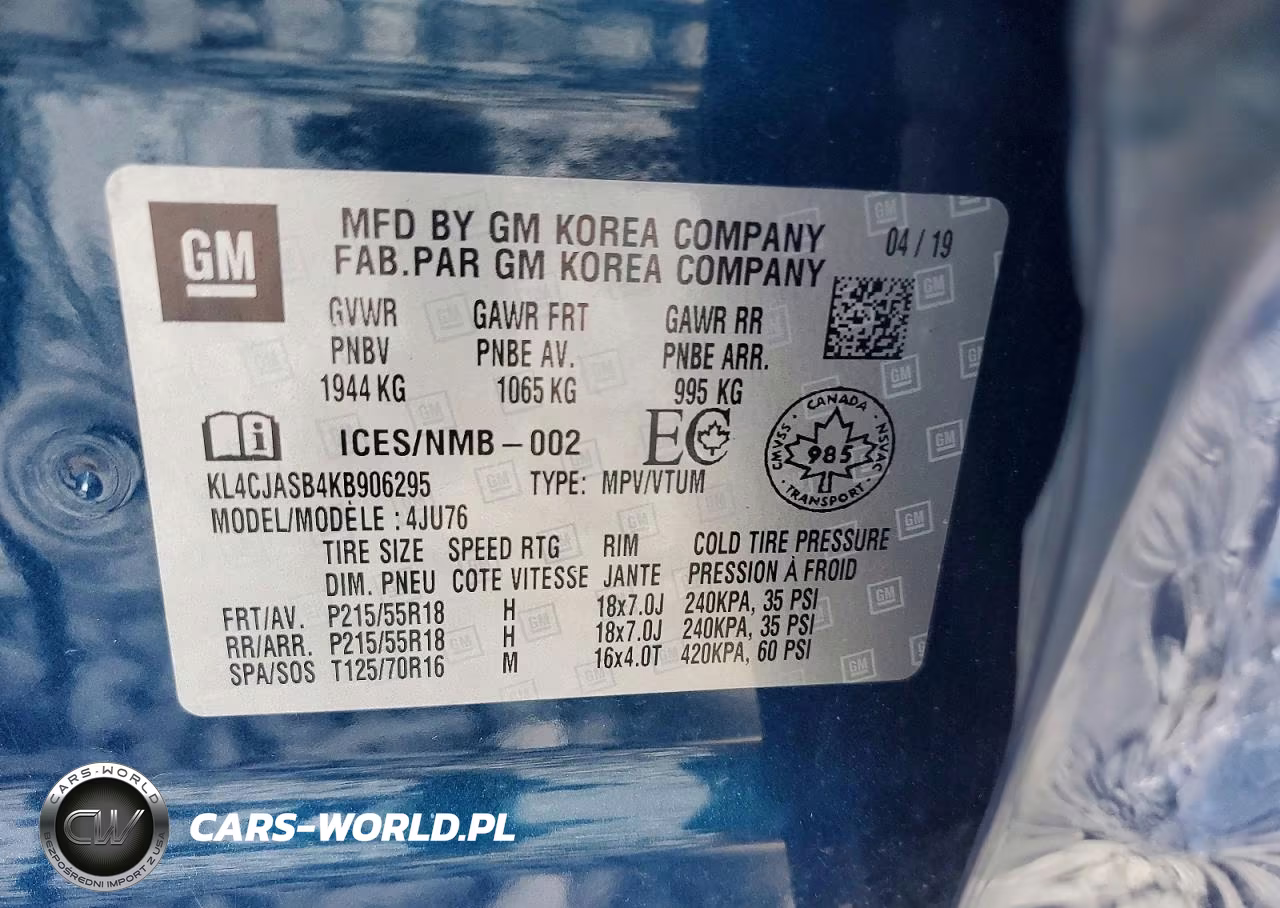 2019 Buick Encore Preferred VIN:KL4CJASB4KB906295 - 12