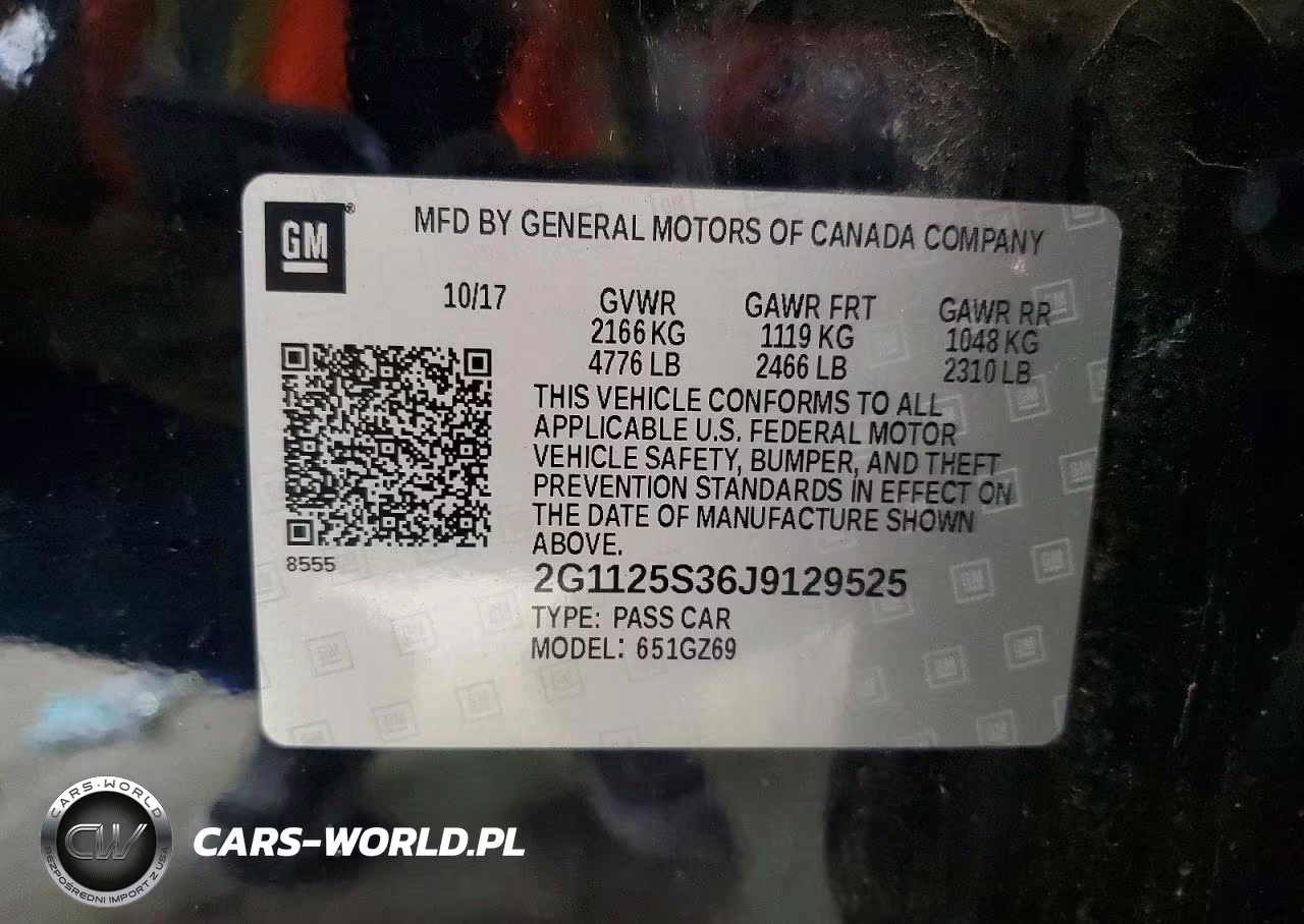 2018 Chevrolet Impala Premier VIN:2G1125S36J9129525 - 12