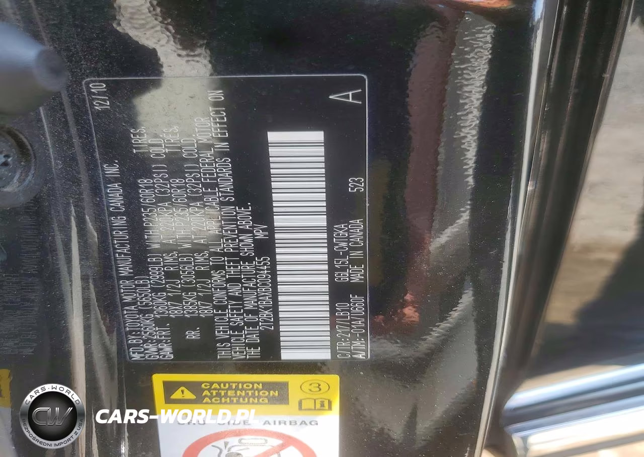 2011 Lexus Rx 350 VIN:2T2BK1BAXBC094455 - 13