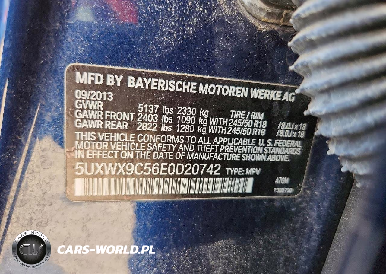 2014 BMW X3 xDrive28I VIN:5UXWX9C56E0D20742 - 13