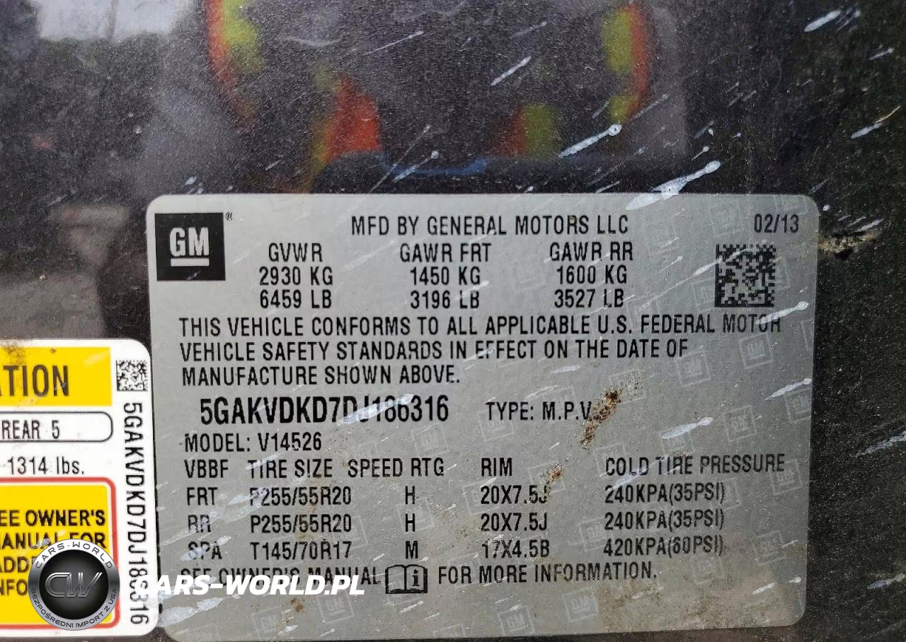 2013 Buick Enclave VIN:5GAKVDKD7DJ186316 - 13