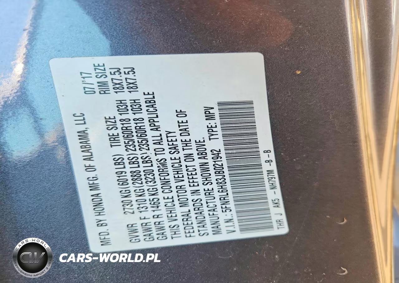 2018 Honda Odyssey Touring VIN:5FNRL6H83JB021942 - 12