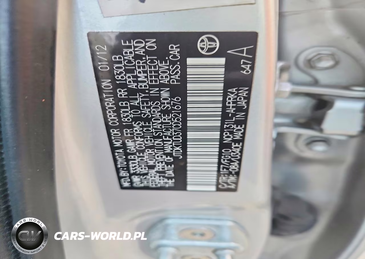 2012 Toyota Yaris 5-Door Le VIN:JTDKTUD37CD521676 - 13