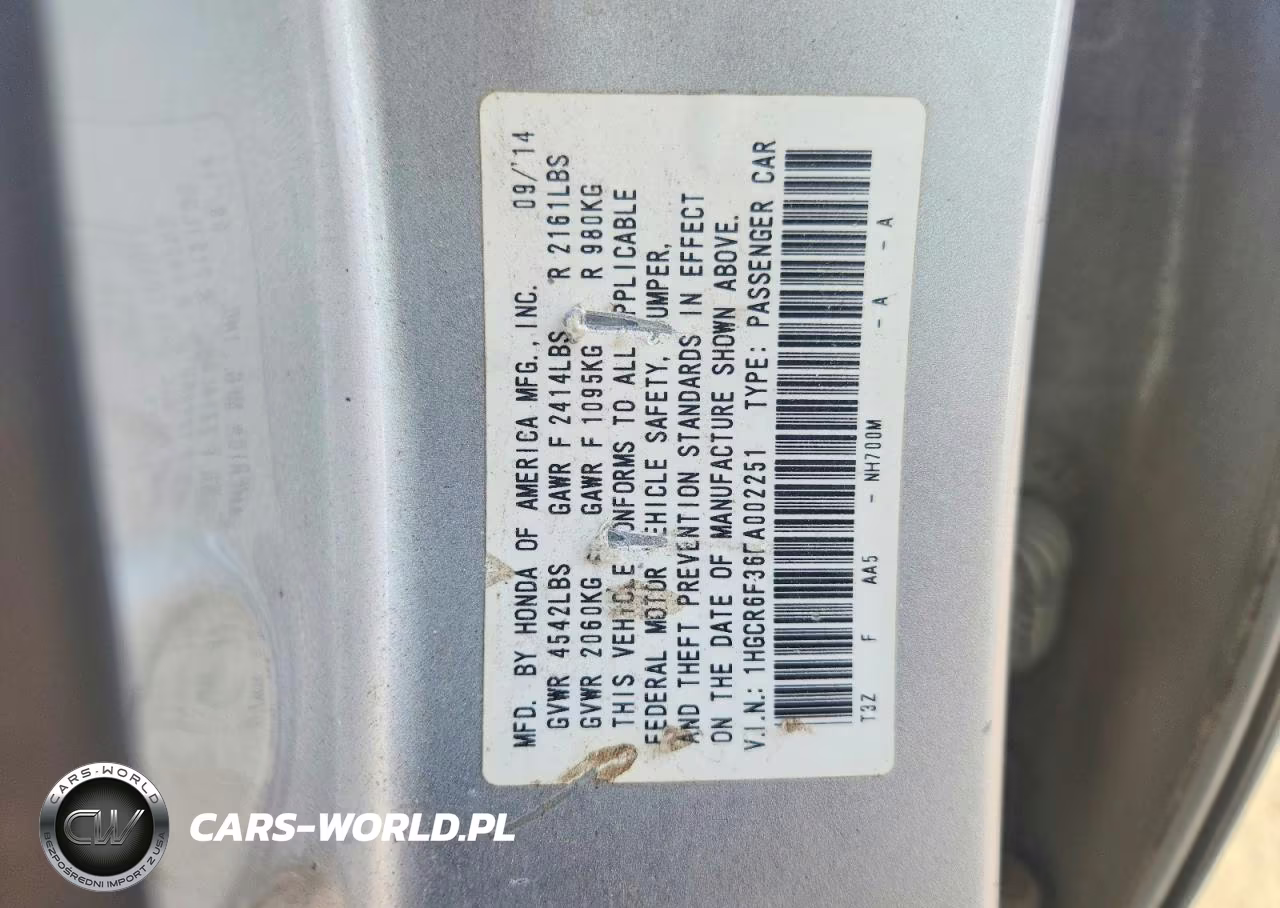 2015 Honda Accord Hybrid VIN:1HGCR6F36FA002251 - 12